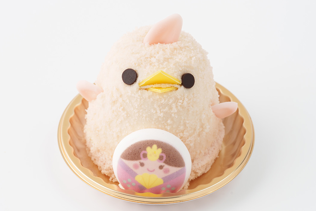 お雛様（おひなさま）ぴよりんの正面と断面