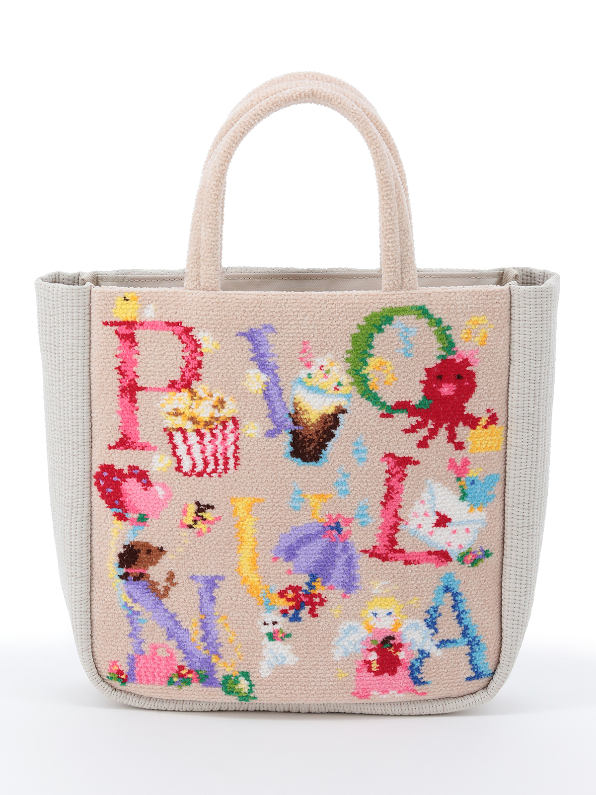 オリジナルバッグの表と裏。裏面には3mmヌビ生地を使用