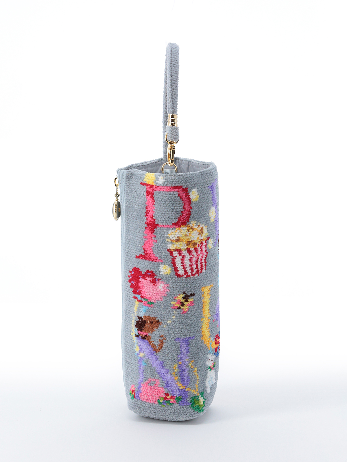 ボトルポーチの表と内側