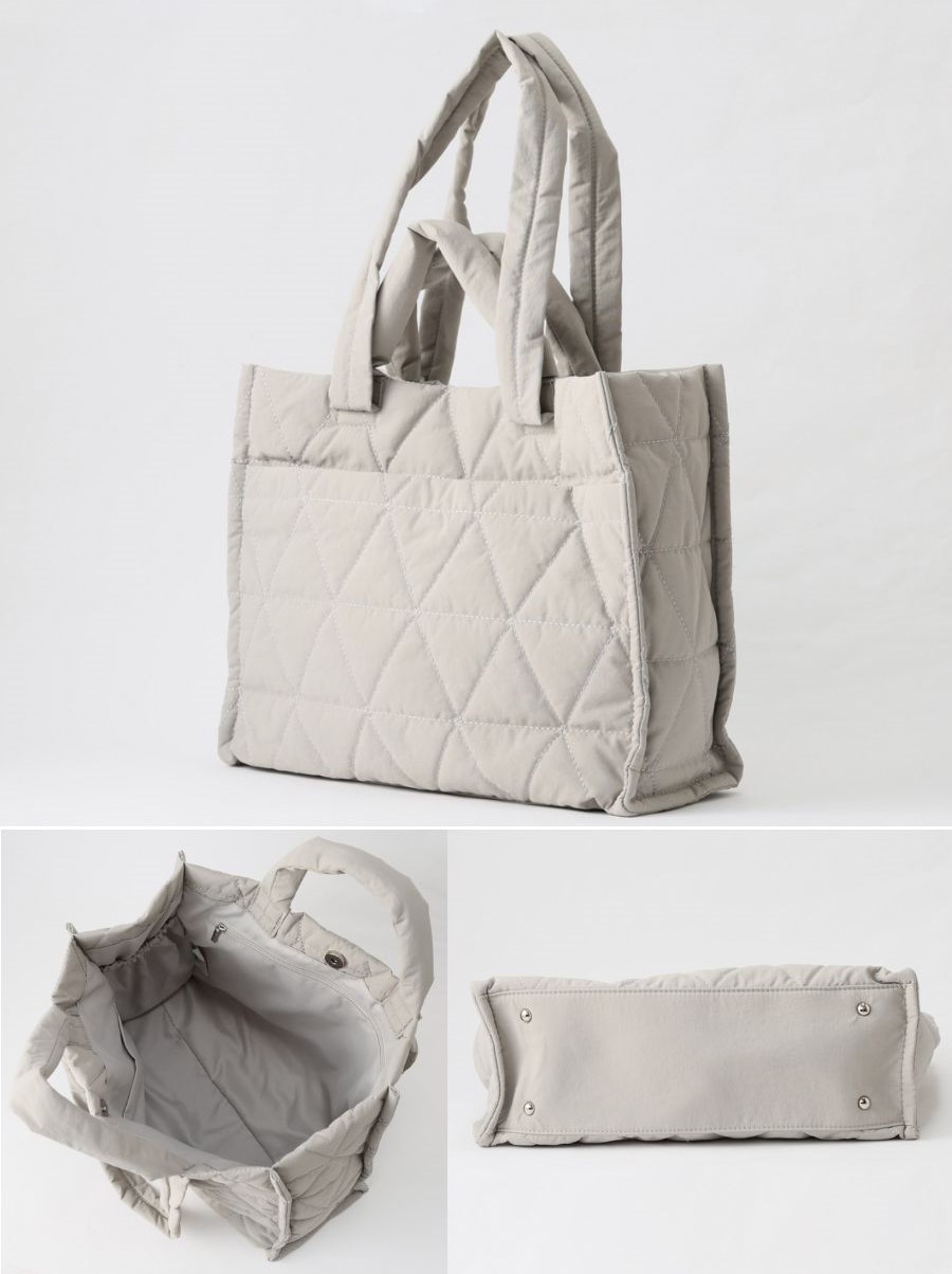 はっ水2Wayキルトトートバッグ