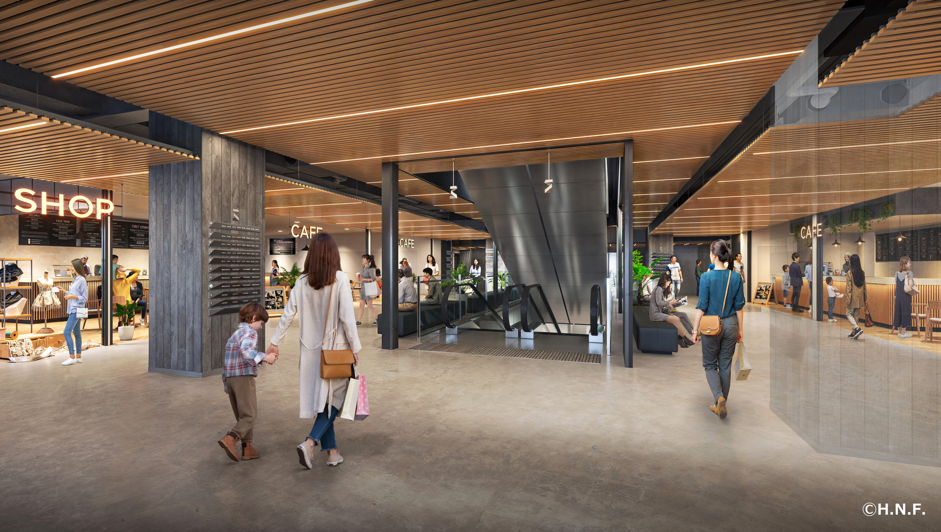 エスコンフィールド北海道と（仮称）北海道ボールパーク駅の間に位置する