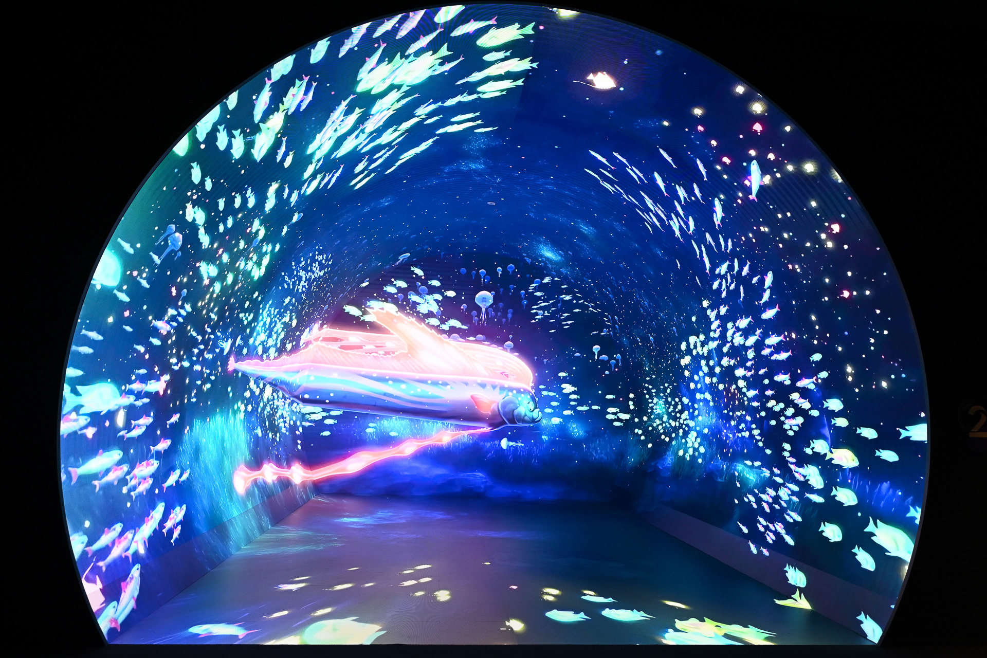 5×8×4m（幅×奥行き×高さ）、日本最大級のLEDイマーシブトンネル