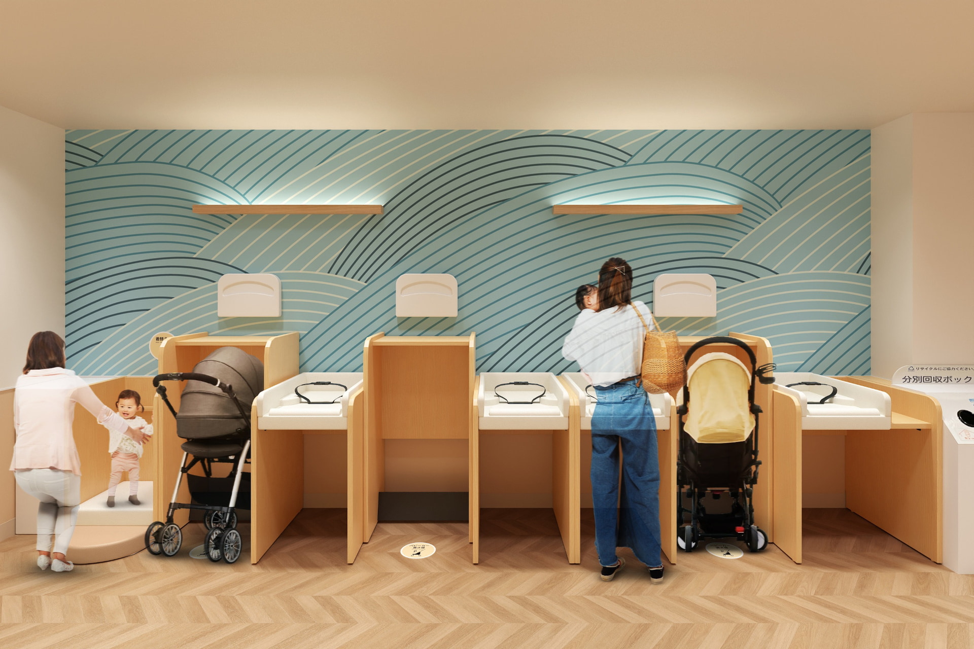 3階東側（フードコート横）おむつ替え室