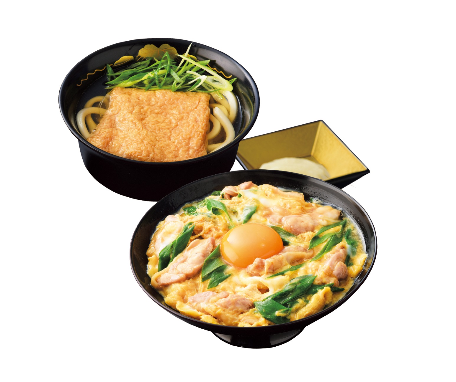 道頓堀 今井「親子丼と小きつねうどん」（1540円）