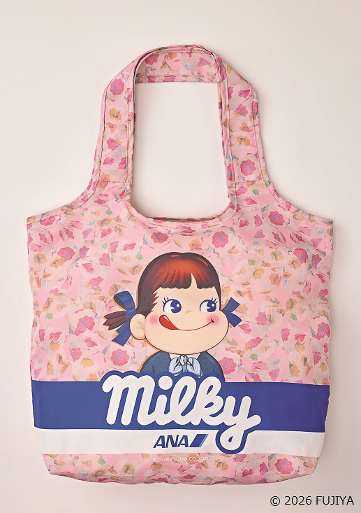 「PEKO for ANA milky パッカブルエコバッグ」（3300円）