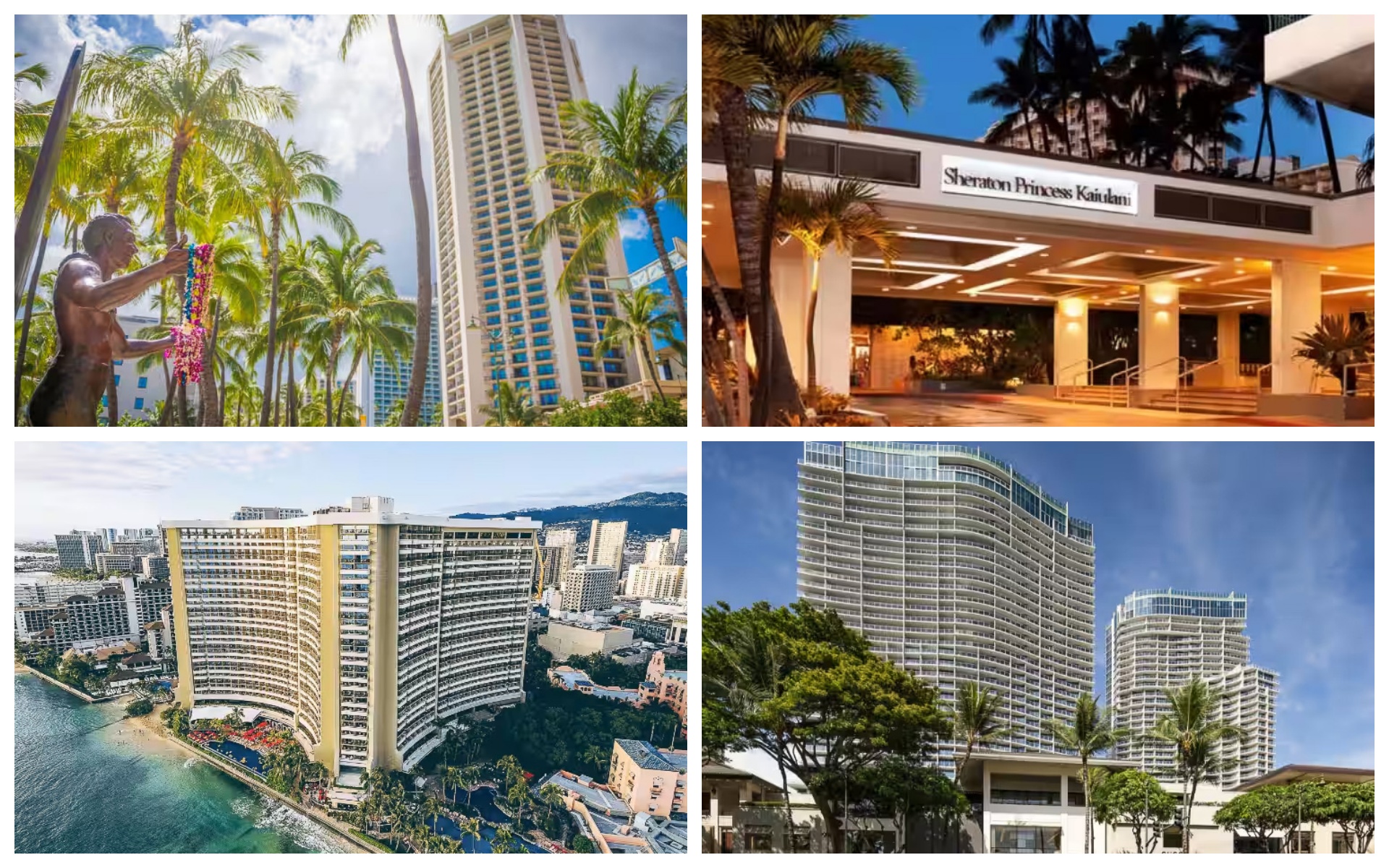 ANAトラベラーズがハワイ・ホノルルの人気ホテルランキングを公開