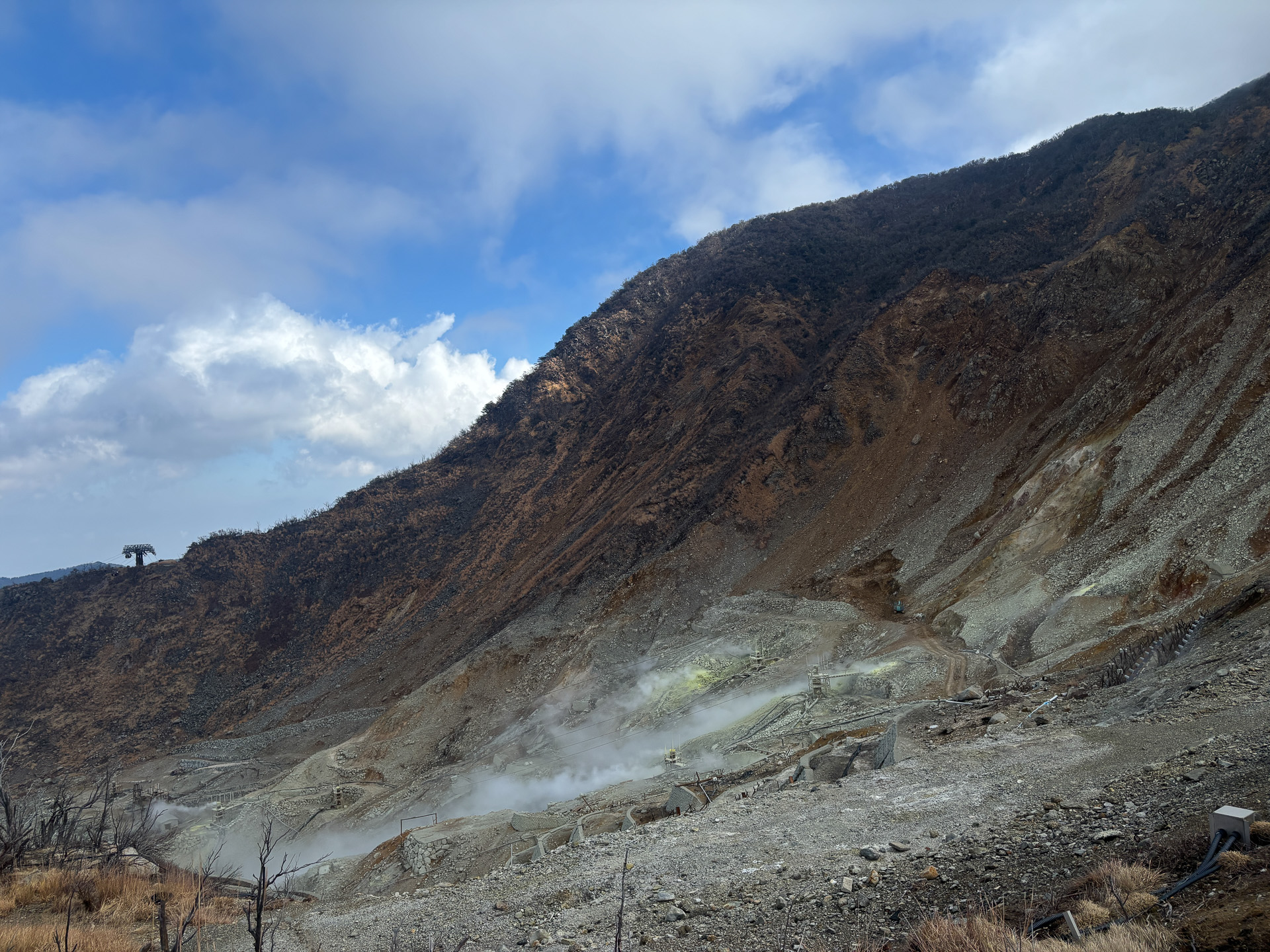 大自然の力を感じられる大涌谷