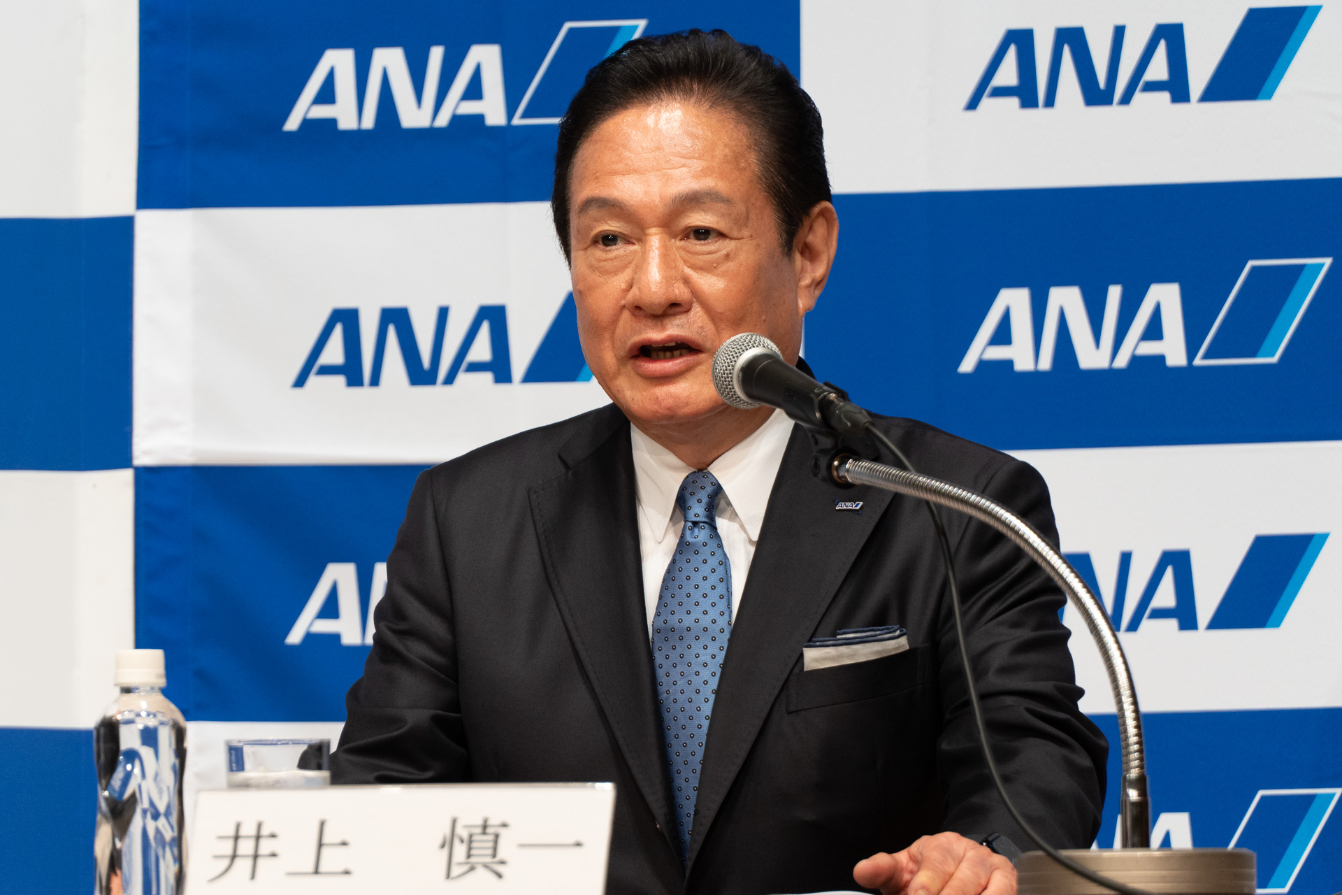 全日本空輸株式会社 代表取締役社長 井上慎一氏（4月からANAホールディングスの特別顧問に就任）