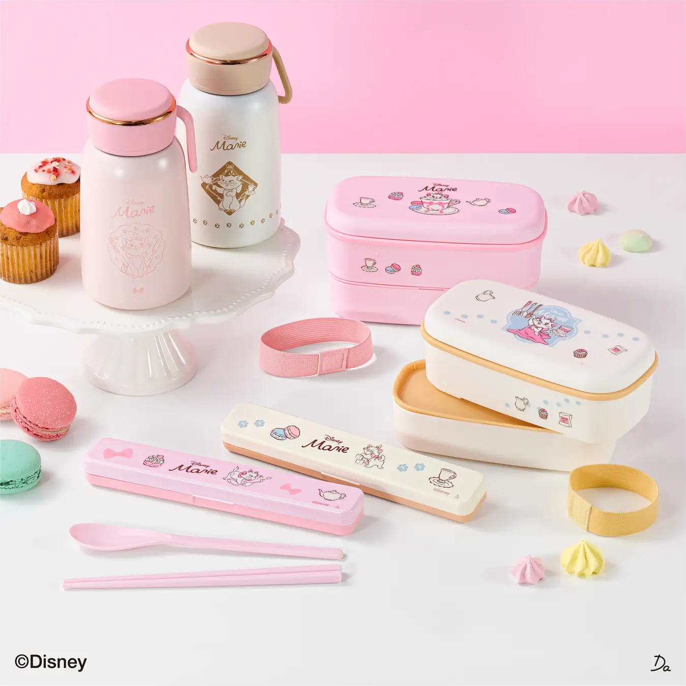 「おしゃれキャット」マリーのランチボックスやボトル、カトラリーセット、ランチバッグなど