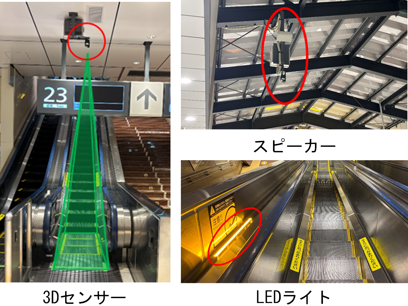 東京駅 新幹線改札内に「エスカレーター滞留停止システム」を導入