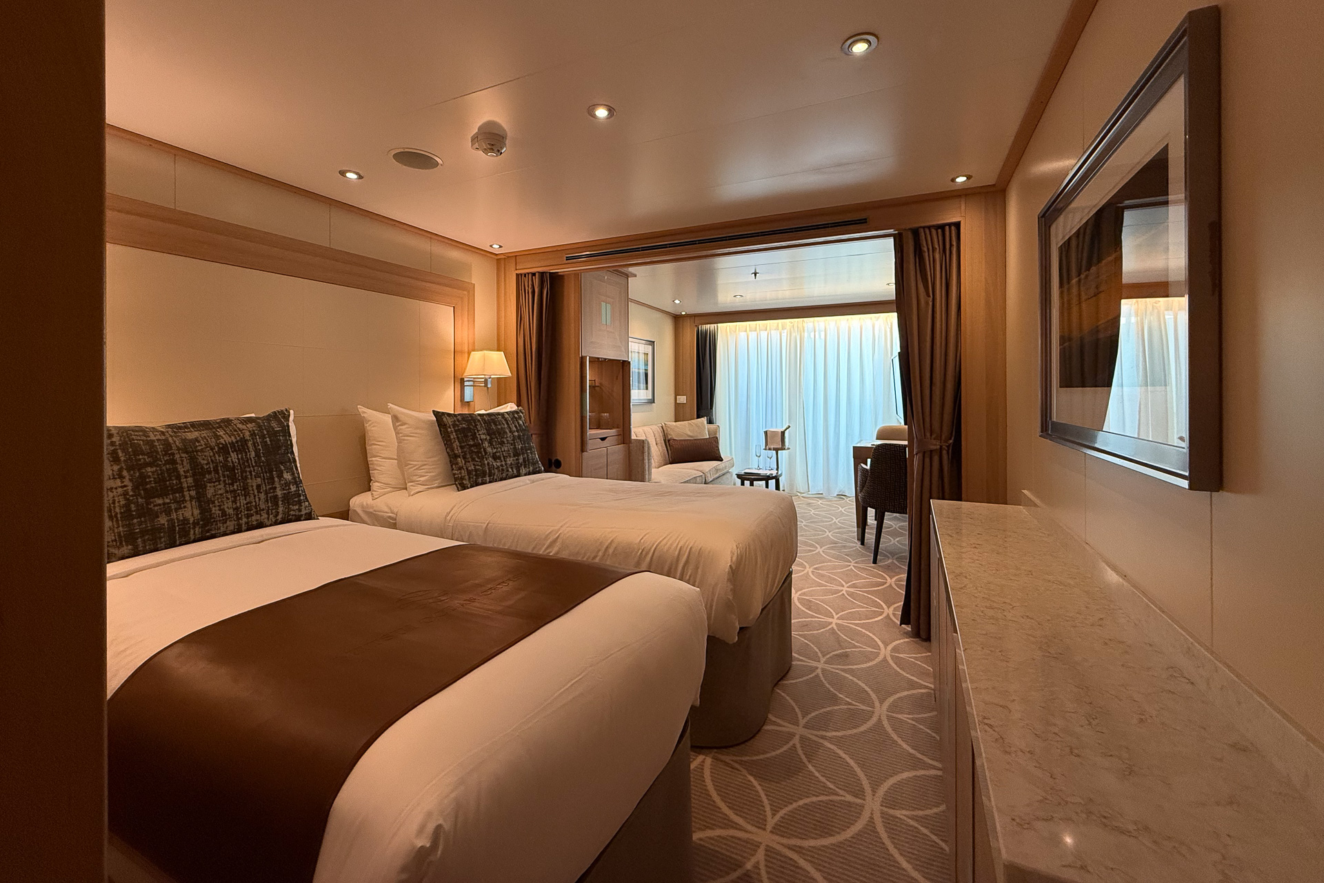 ベランダスイートFの客室