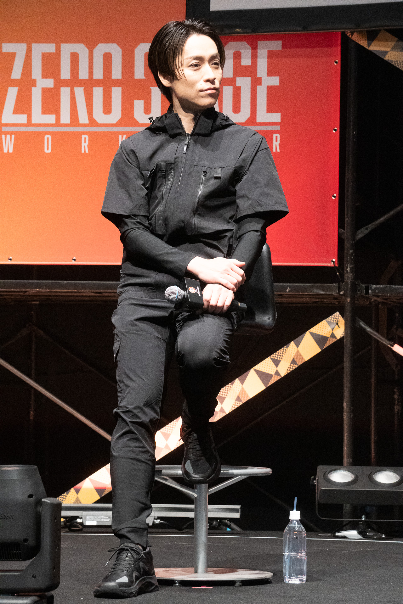 「ZERO-STAGE」春夏新作＆ファン付きウェアをおしゃれに着こなすEXILE TETSUYA、橘ケンチ、EXILE TAKAHIRO（左から）