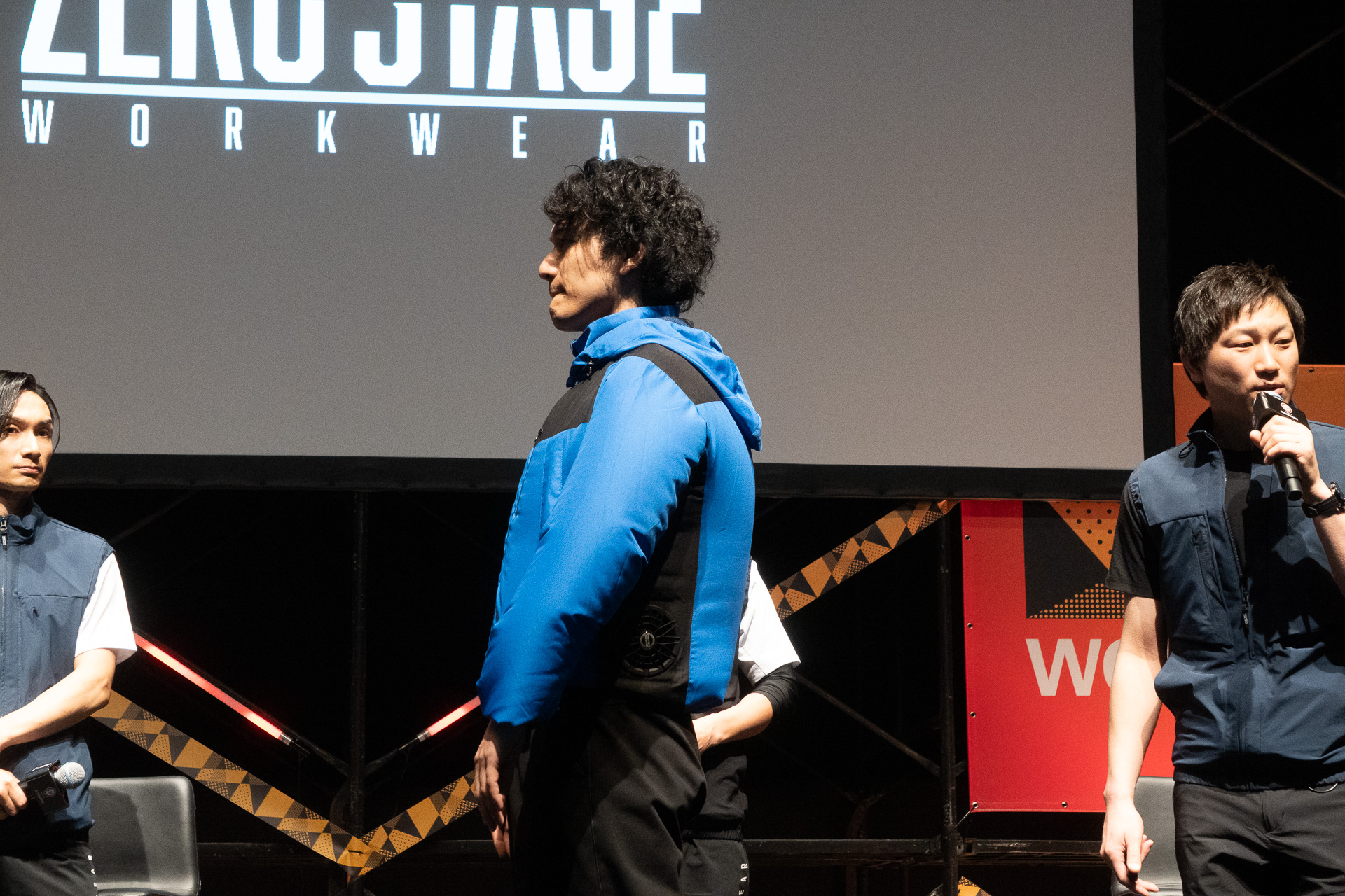 従来品のファン付きウェア。特有の「着膨れ感」はあるが、衣類内でしっかり風を循環させるメリットもある