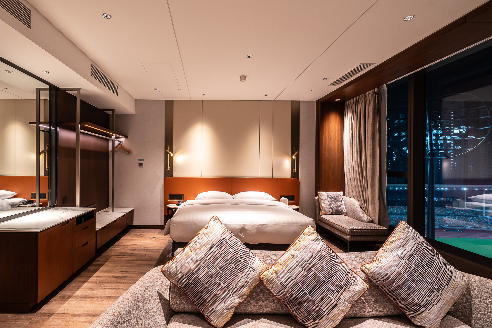 リビングスペースとベッドルームで一室になっている