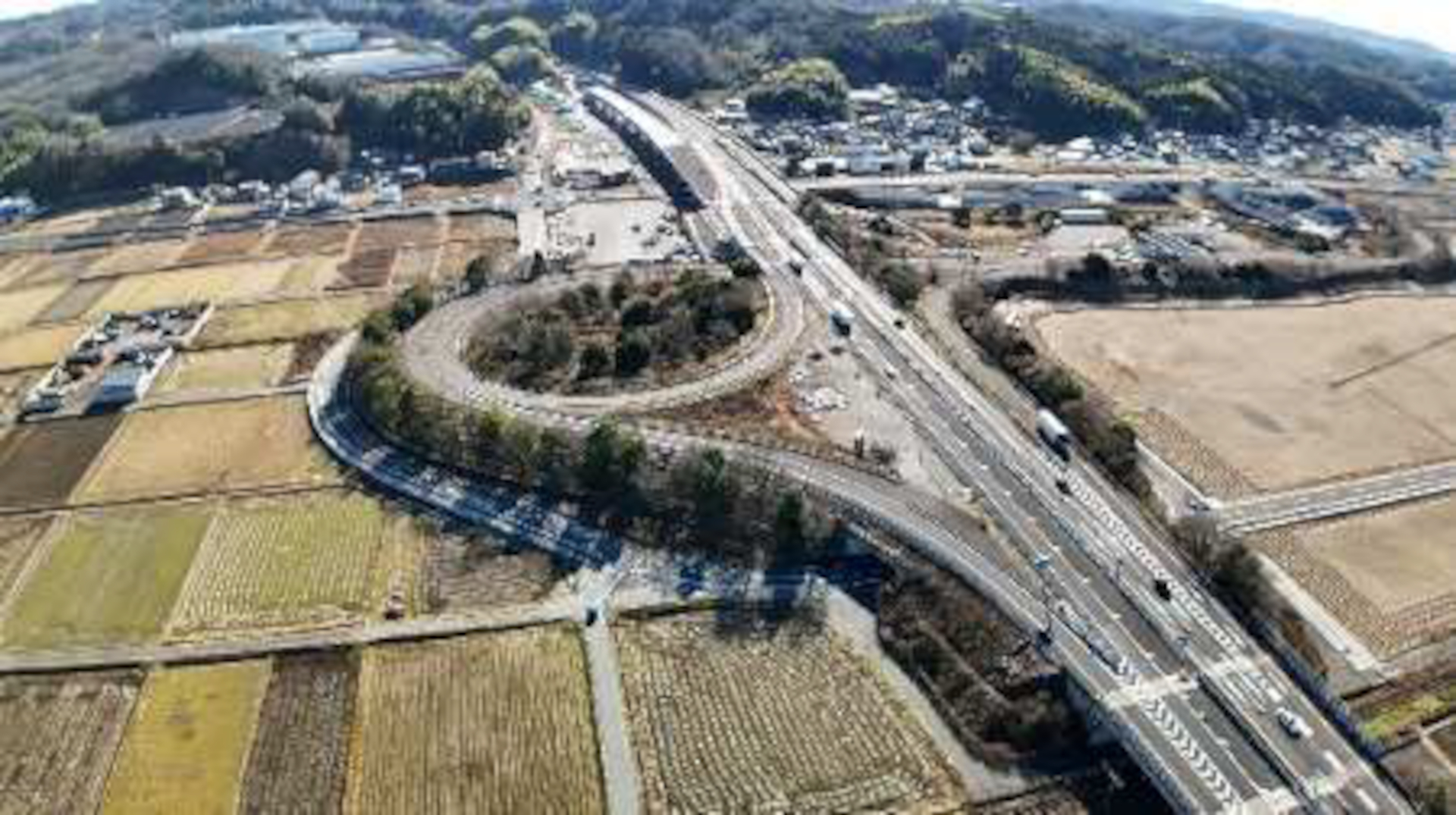 東海環状道 可児御嵩IC付近（写真は2026年1月の工事状況）