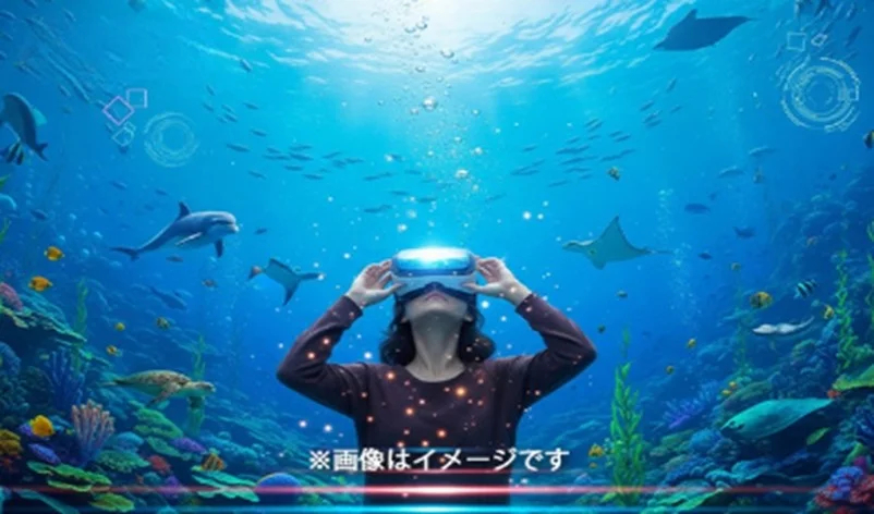 VRによるダイビング体験のイメージ