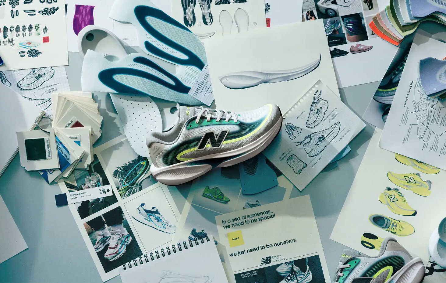 濃淡のグリーンでカラーリング