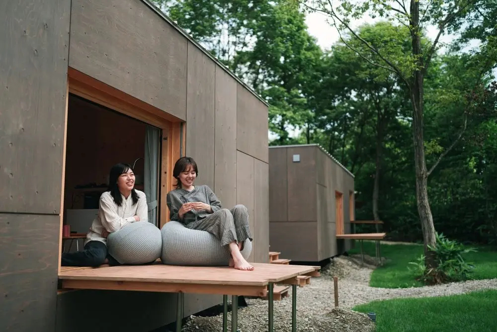 せり出すプライベートデッキがポイント