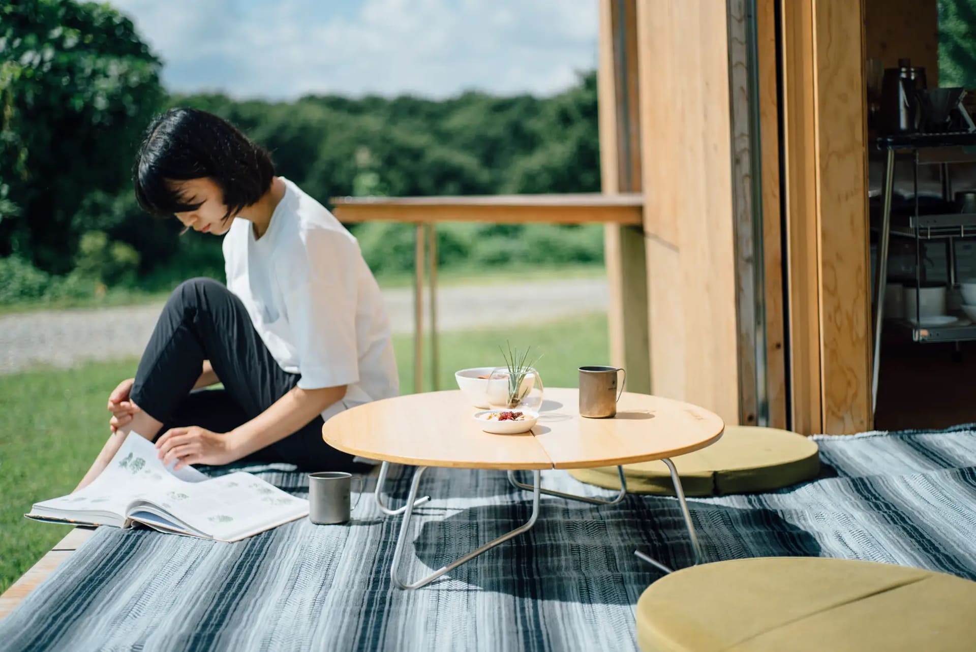 コーヒーのドリップ体験も