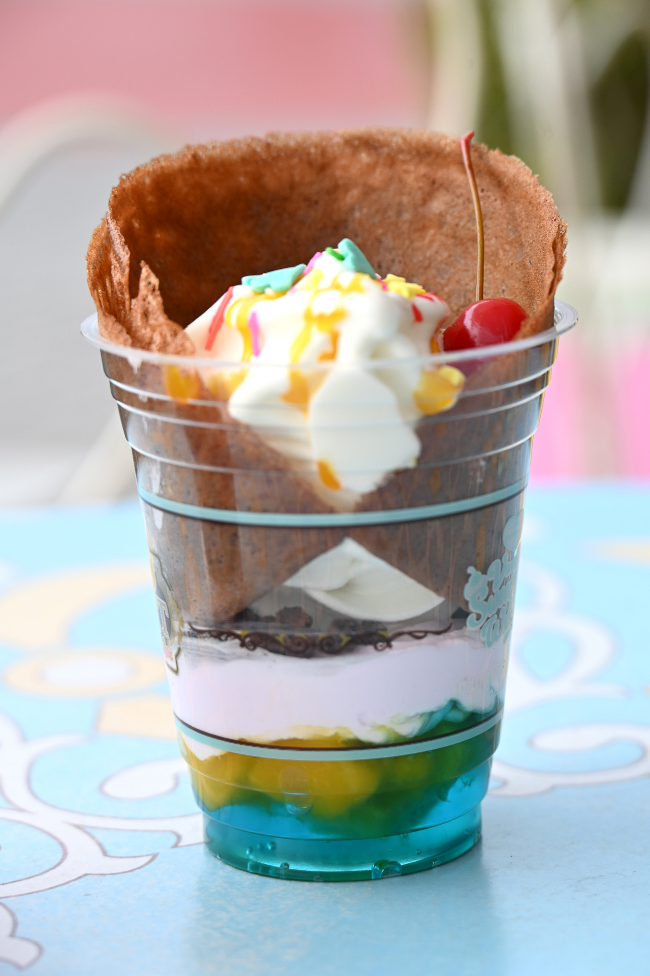 マンゴー＆ブルーゼリー＋トロピカルフルーツ＋カラフルポップシュガー