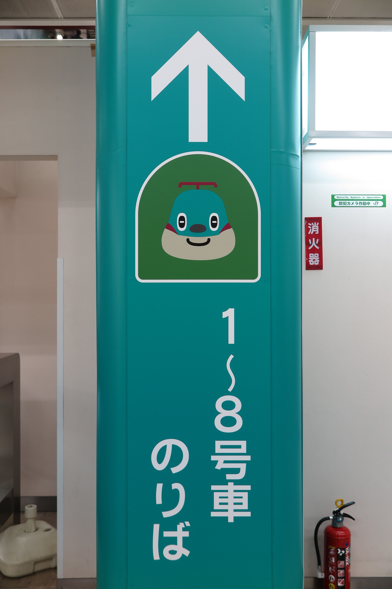 盛岡駅では、「はやぶさ」編成と「こまち」編成の誤乗を防ぐために、案内に力を入れている。「はやぶさ」は1～10号車で東京方の編成