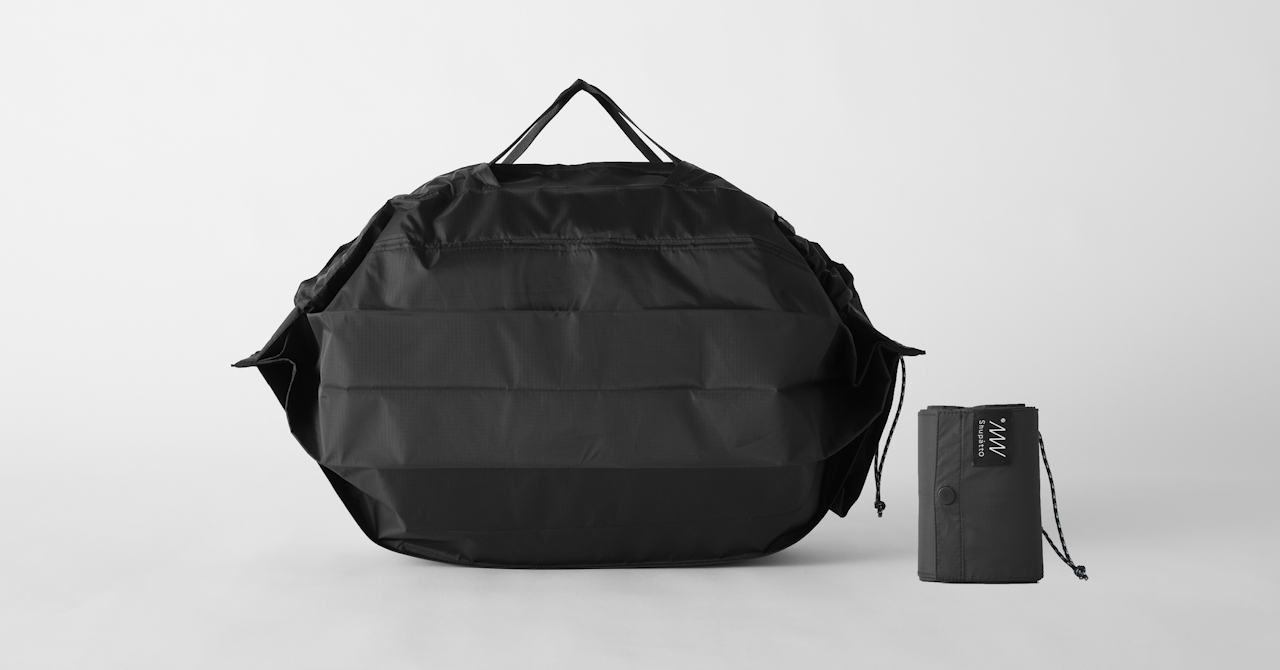 一気にたためるエコバッグ「Shupatto 保冷バッグ」にWeb限定ブラック登場