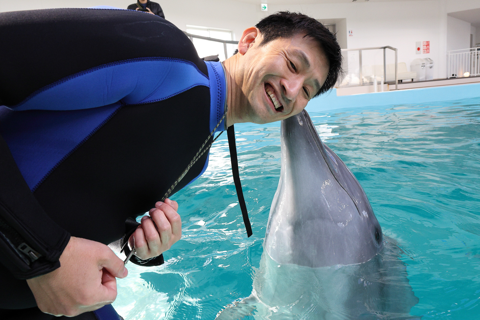 とても人懐っこいので誰にでもキスしてくれます