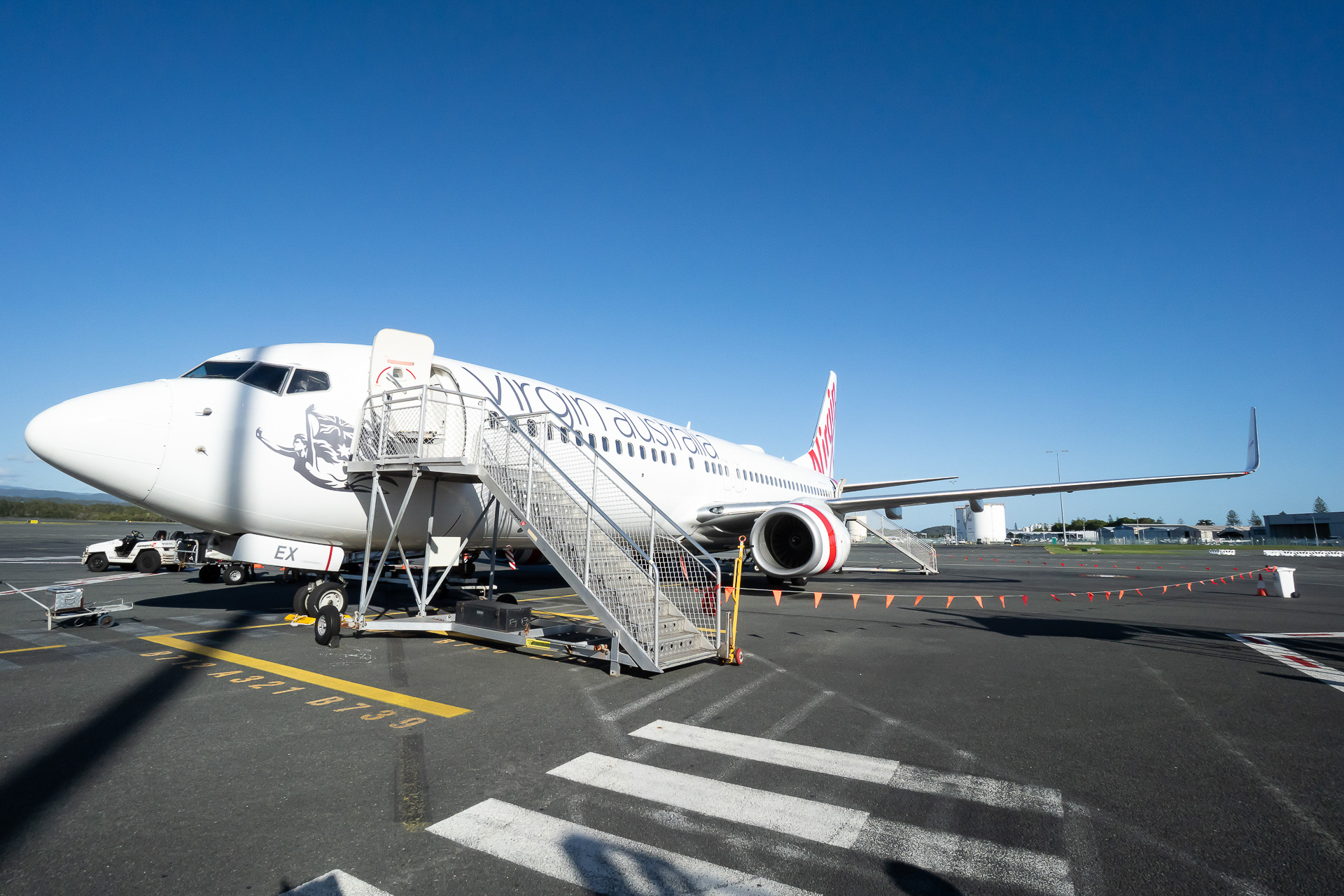 ヴァージン・オーストラリア航空のオーストラリア国内便。ボーイング 737-800型機