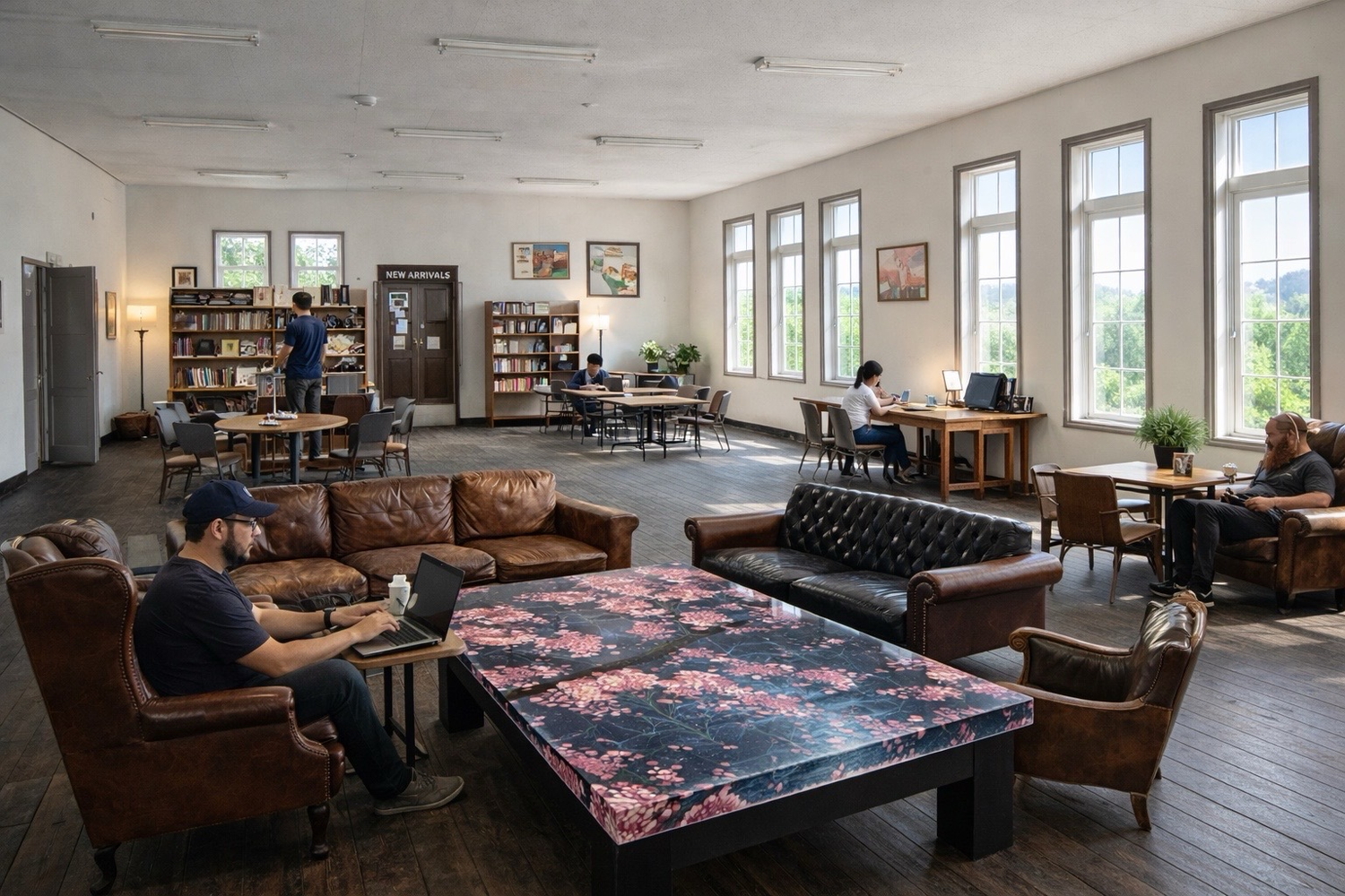 3階はコワーキングも可能なラウンジ施設として改修予定