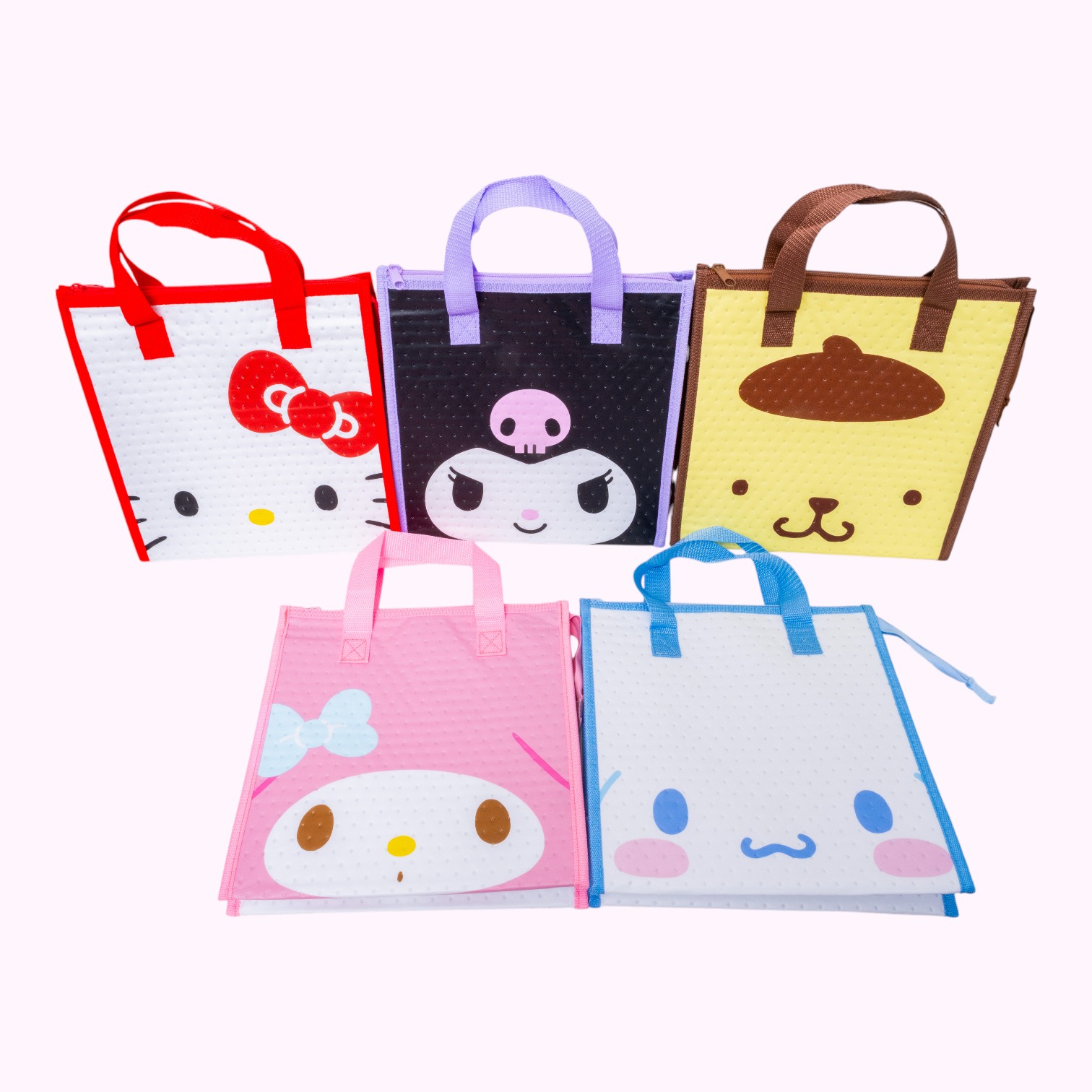 サンリオキャラクターのお顔をそのままランチバッグにデザイン