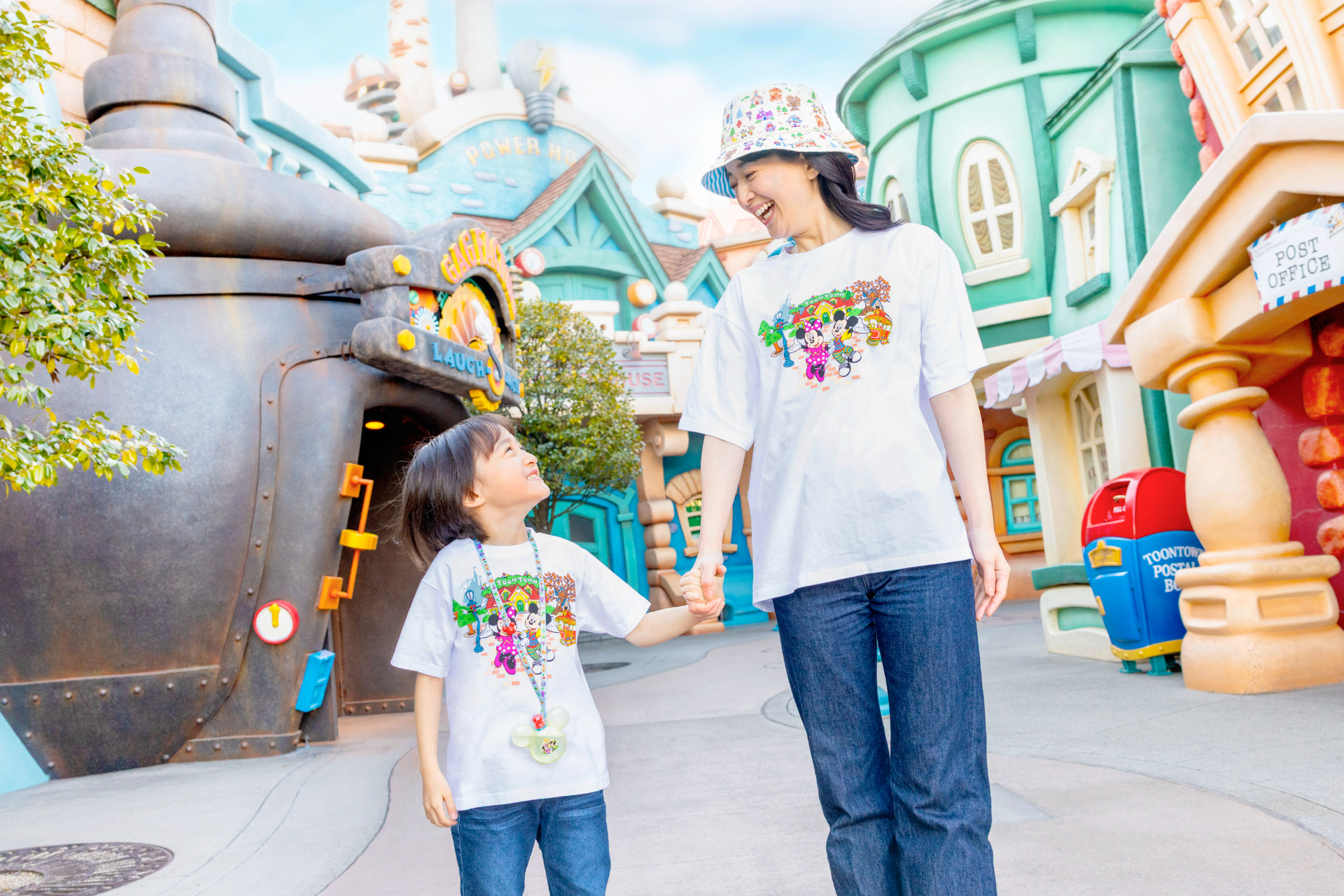 親子でおそろいコーデも