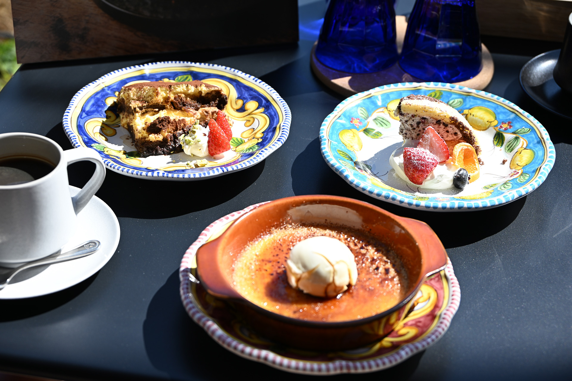 テラス席がこれからの季節お勧めだ