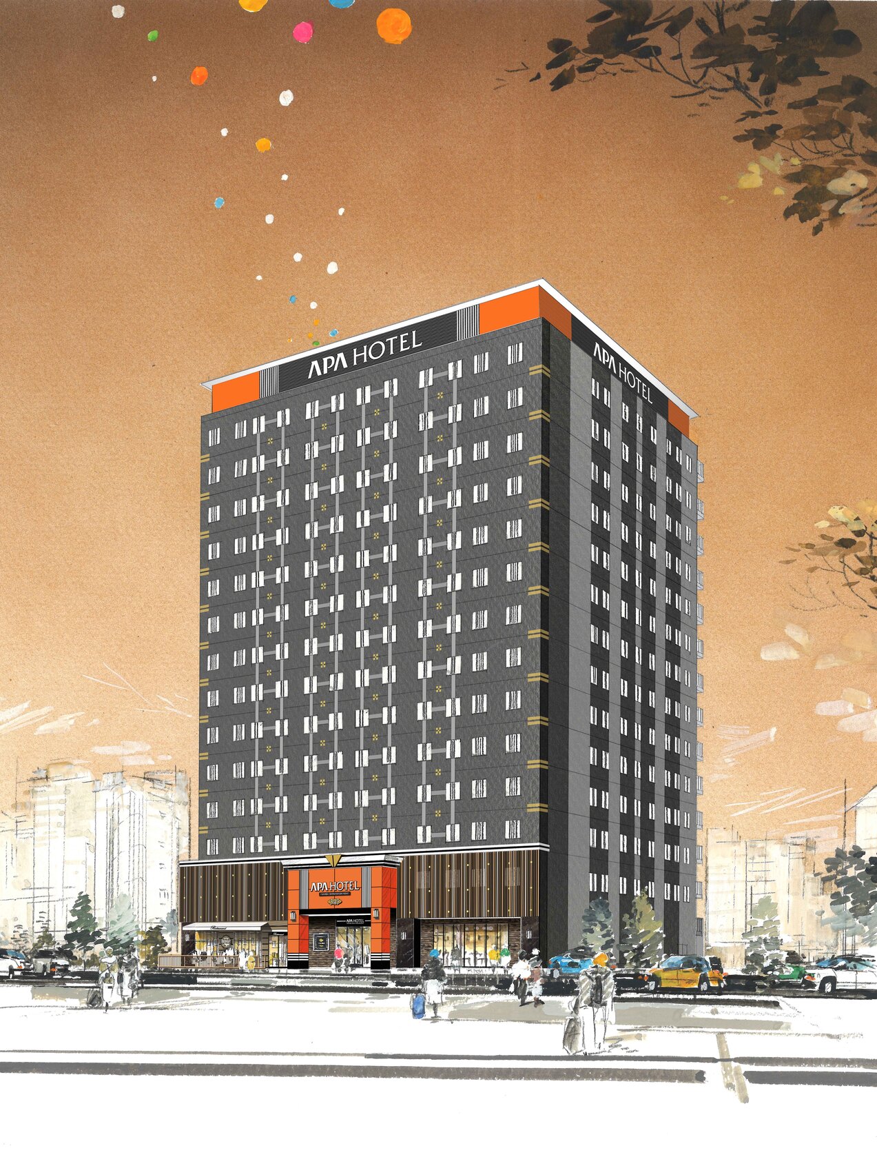 アパホテル〈近鉄四日市駅前〉の計画地において起工式を実施