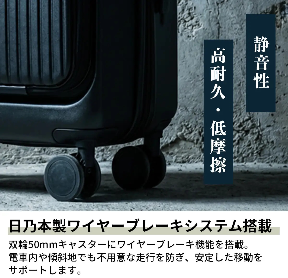 ワイヤーブレーキ機構も搭載