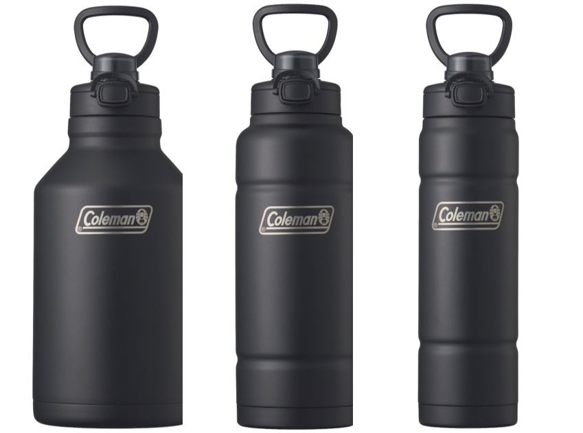 真空断熱スポーツボトル 容量1.8L（5720円）、容量1.1L（3190円）、容量710mL（2750円）