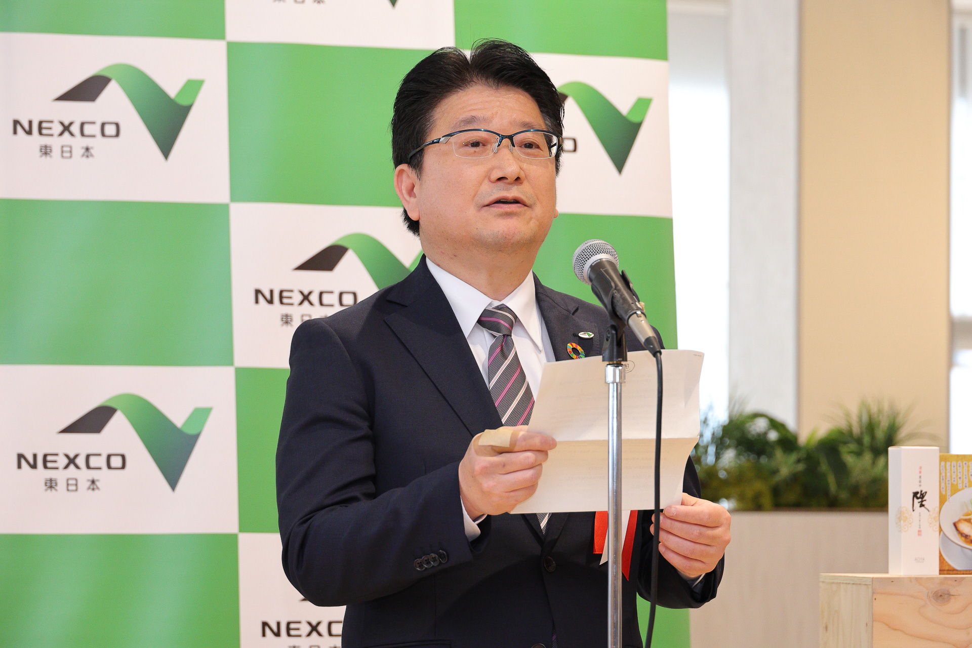 施設の概要を説明した株式会社ネクスコ東日本エリアトラクト 関東西支店 宇都宮支部 支部 青木洋一氏