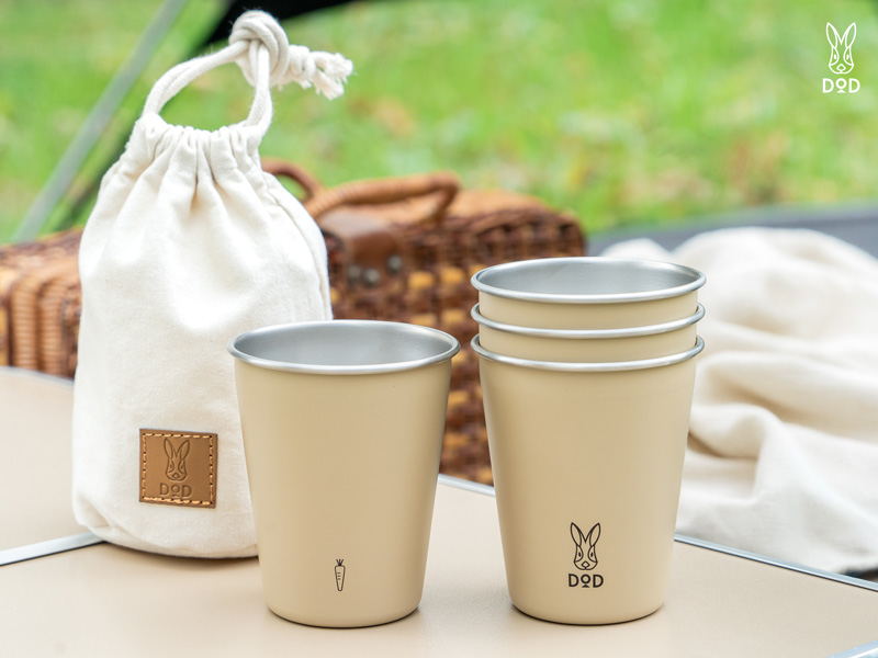 4個セットのスタッキングカップ「ヨッツスタック・ウサカップ」
