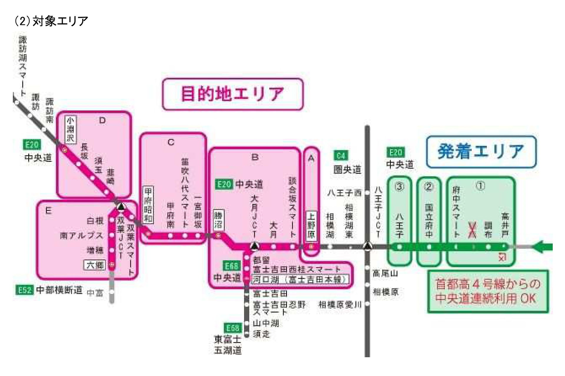 NEXCO中日本が「ゆっくり山梨に滞在がお得！中央道のんびりパス」を販売する