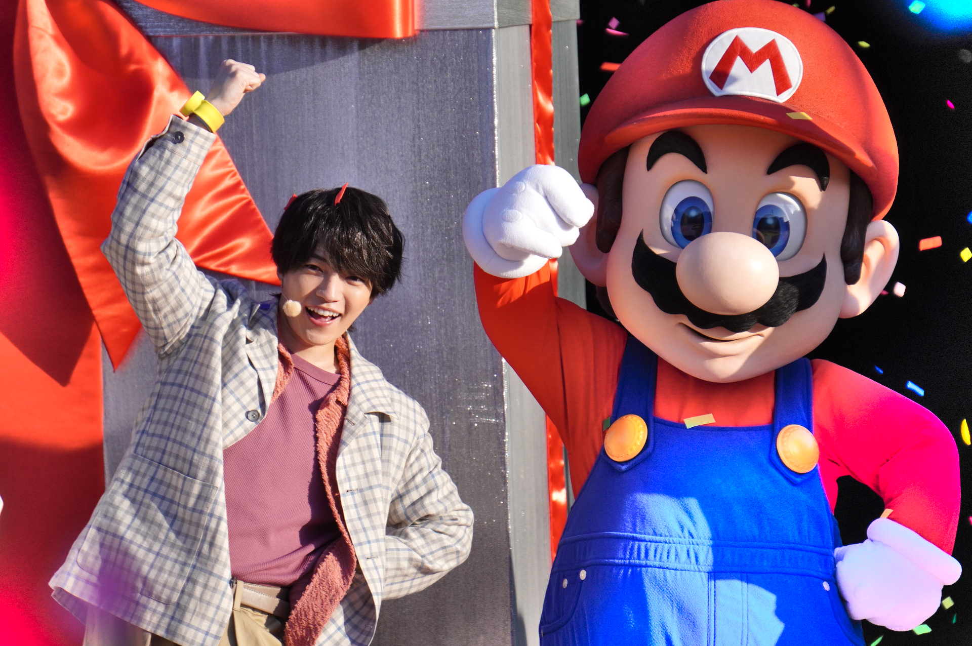 USJ「スーパー・ニンテンドー・ワールド」開業5周年イベント開幕。なにわ男子がセレモニーに登場