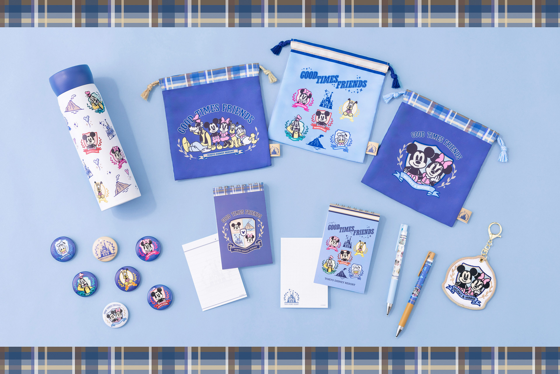 初夏向けにおそろコーデが楽しめる身につけアイテムとパークで活躍するグッズが登場