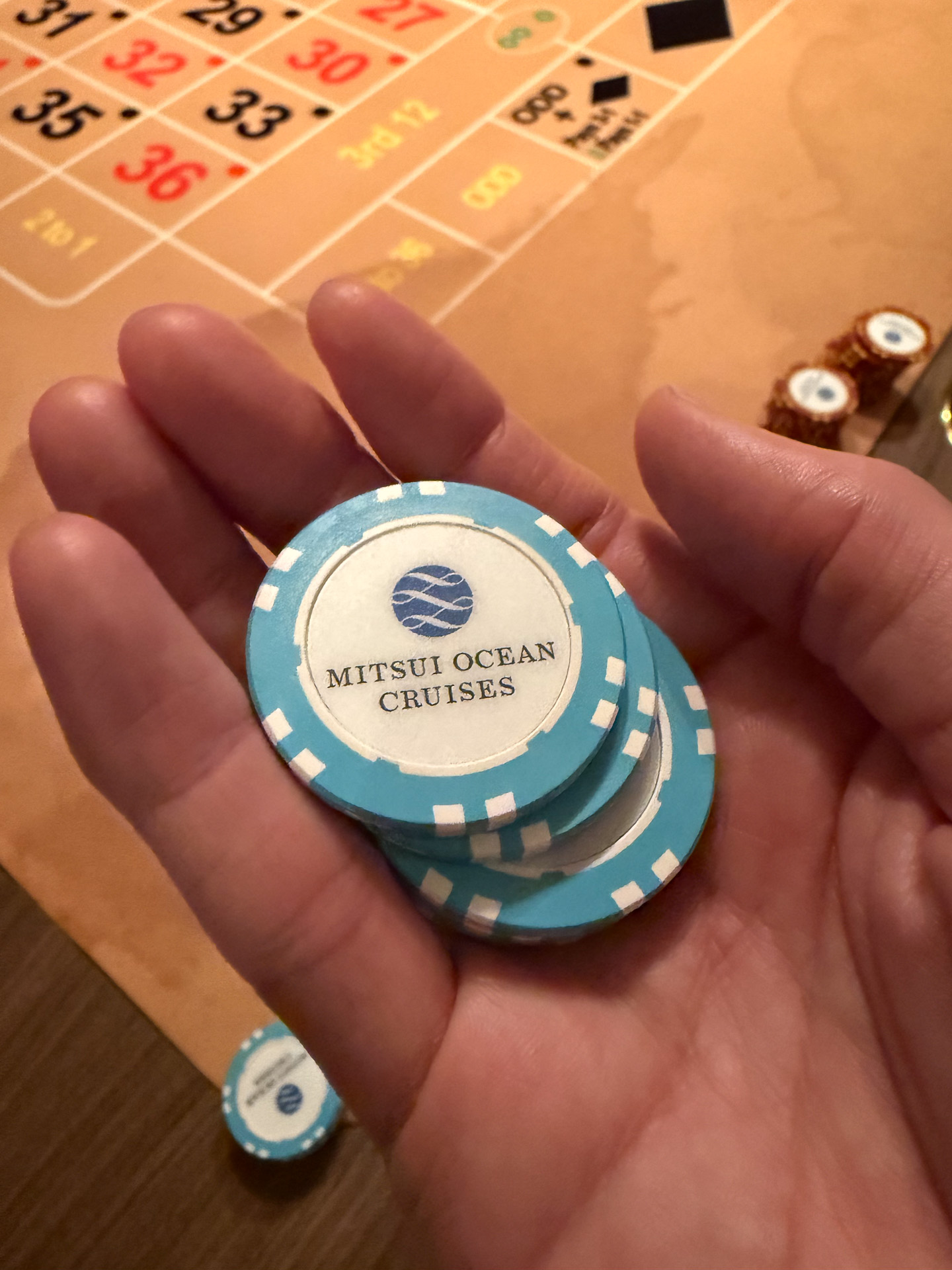カジノで現金は賭けられないが、規定のスコアを超えると船にまつわるグッズがもらえた