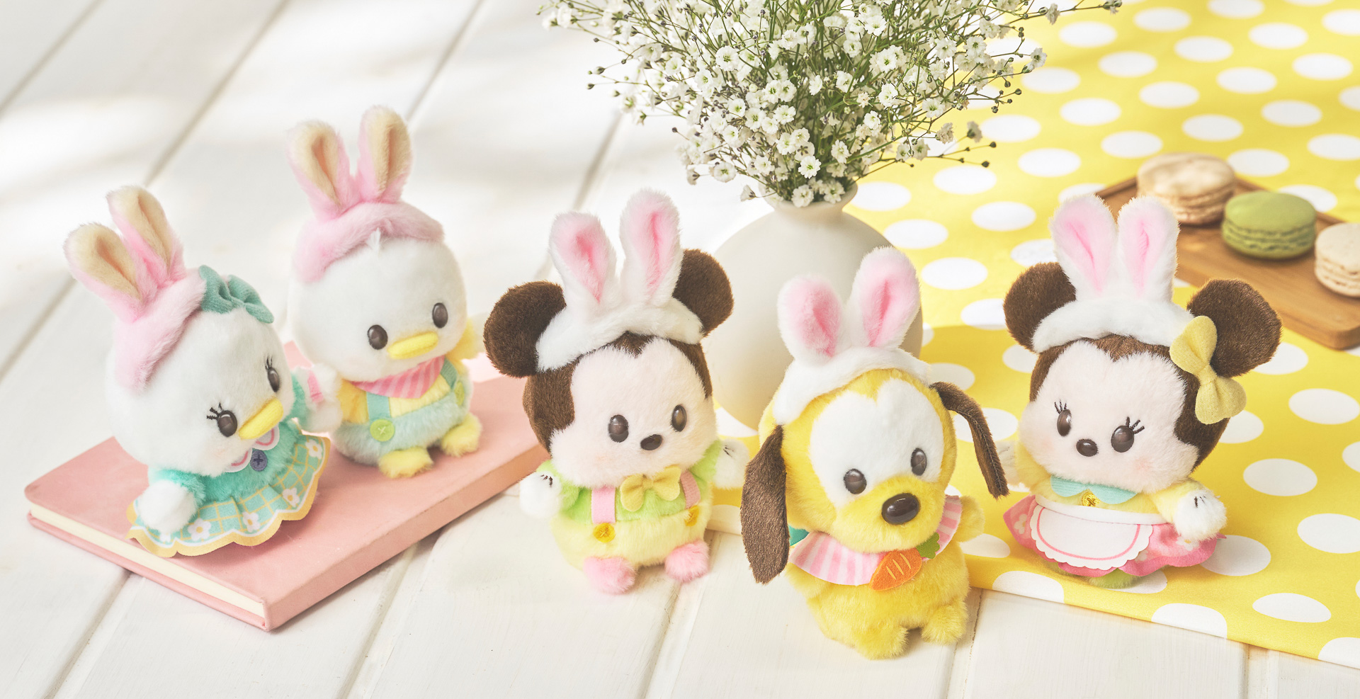イースターバニー風な装いの「うるぽちゃちゃん」新作