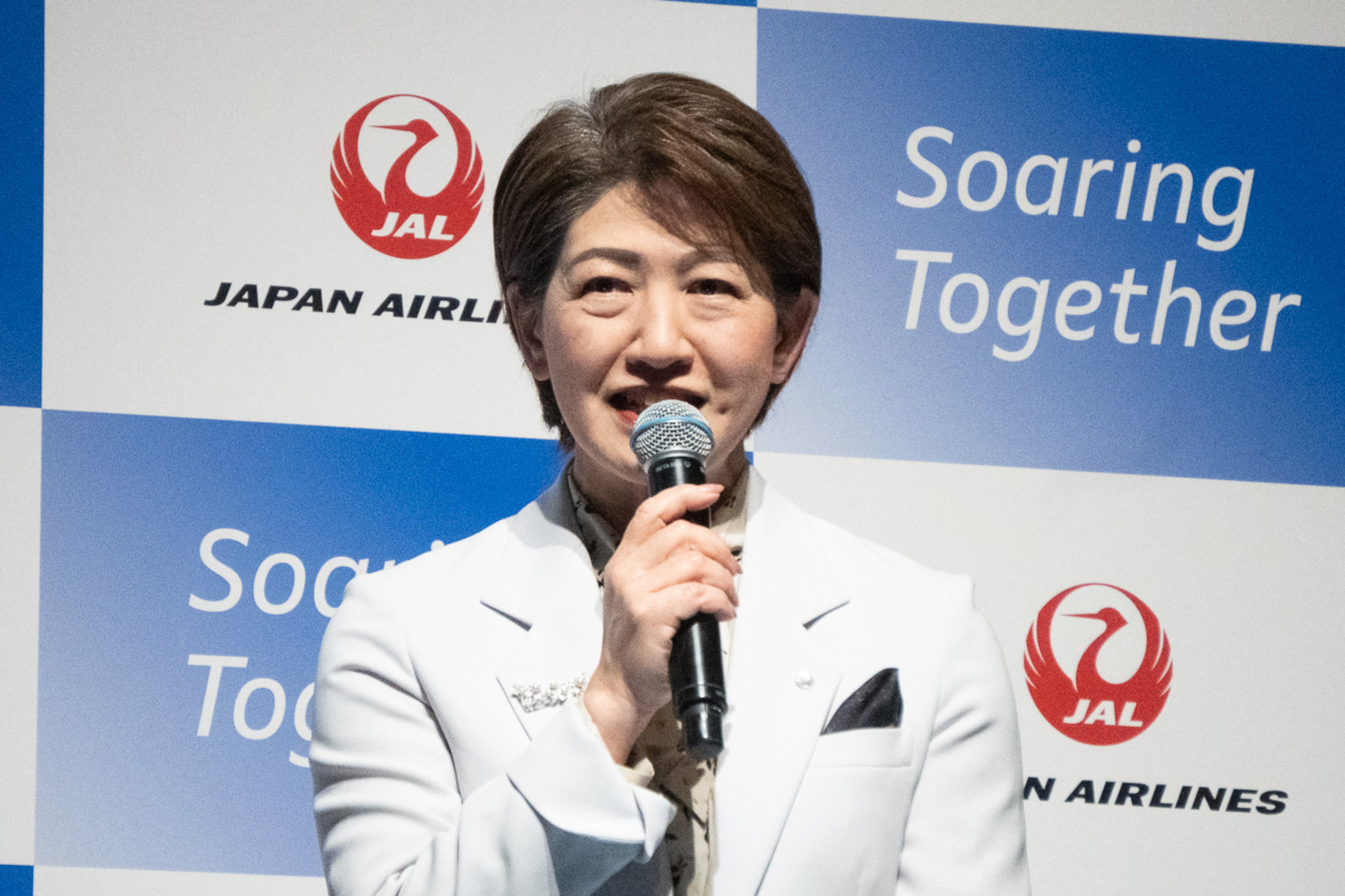 日本航空株式会社 カスタマー・エクスペリエンス本部 副本部長 崎原淳子氏が代表挨拶
