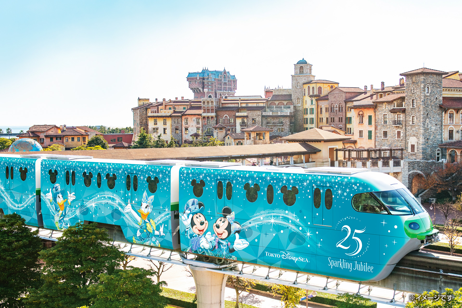 「東京ディズニーシー25周年“スパークリング・ジュビリー”ライナー」