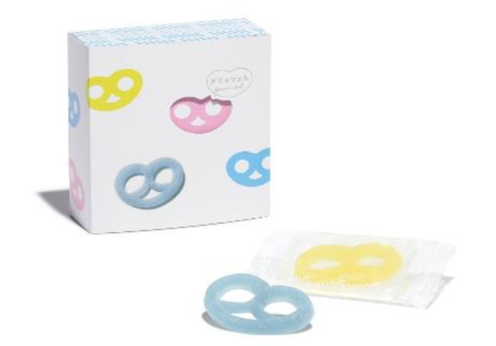 「グミッツェルBOX 6個セット」（1100円）。独特の食感がASMR動画でも人気