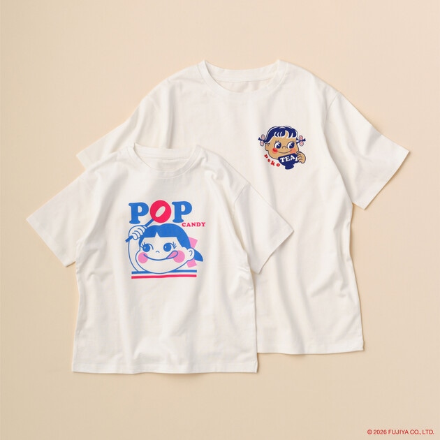 プリント Tシャツ（4950円）、プリントキッズTシャツ（3850円）