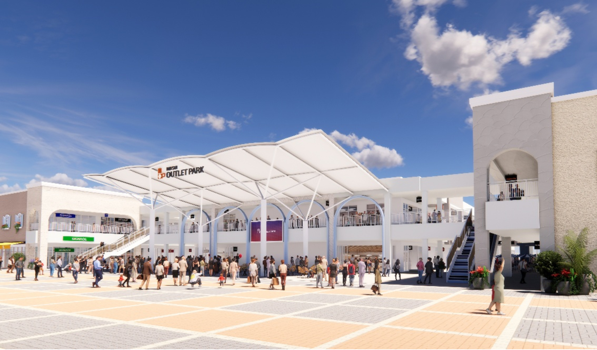 「三井アウトレットパーク 多摩南大沢」のB街区の建替え工事に着手。開業は2028年春ごろ