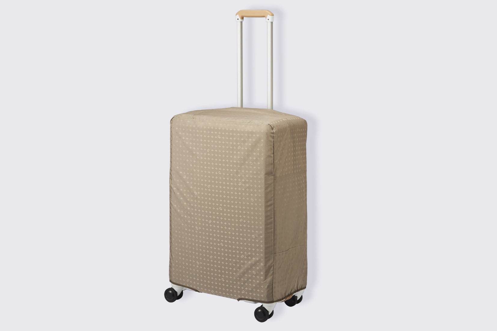 スーツケースを傷や汚れから守る専用ケースカバーが付属