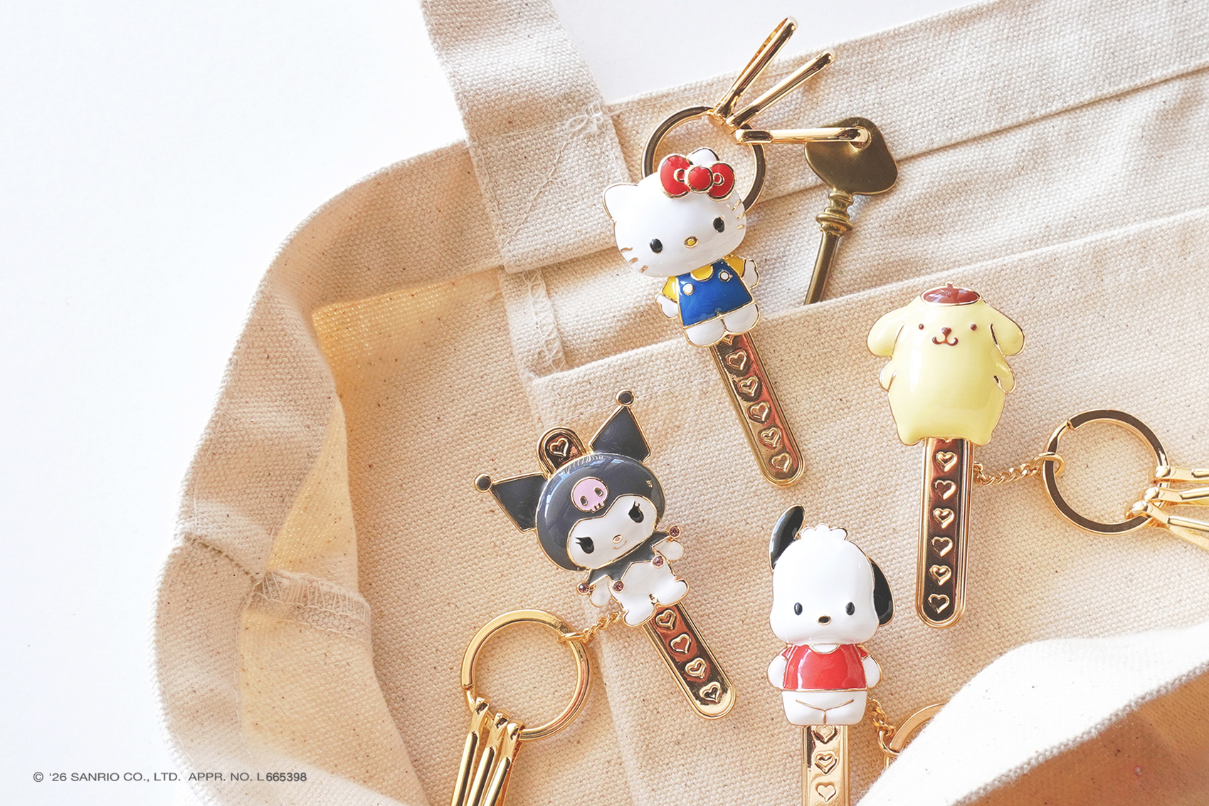 「おとなのサンリオ」テーマにした上品なバッグキークリップ登場