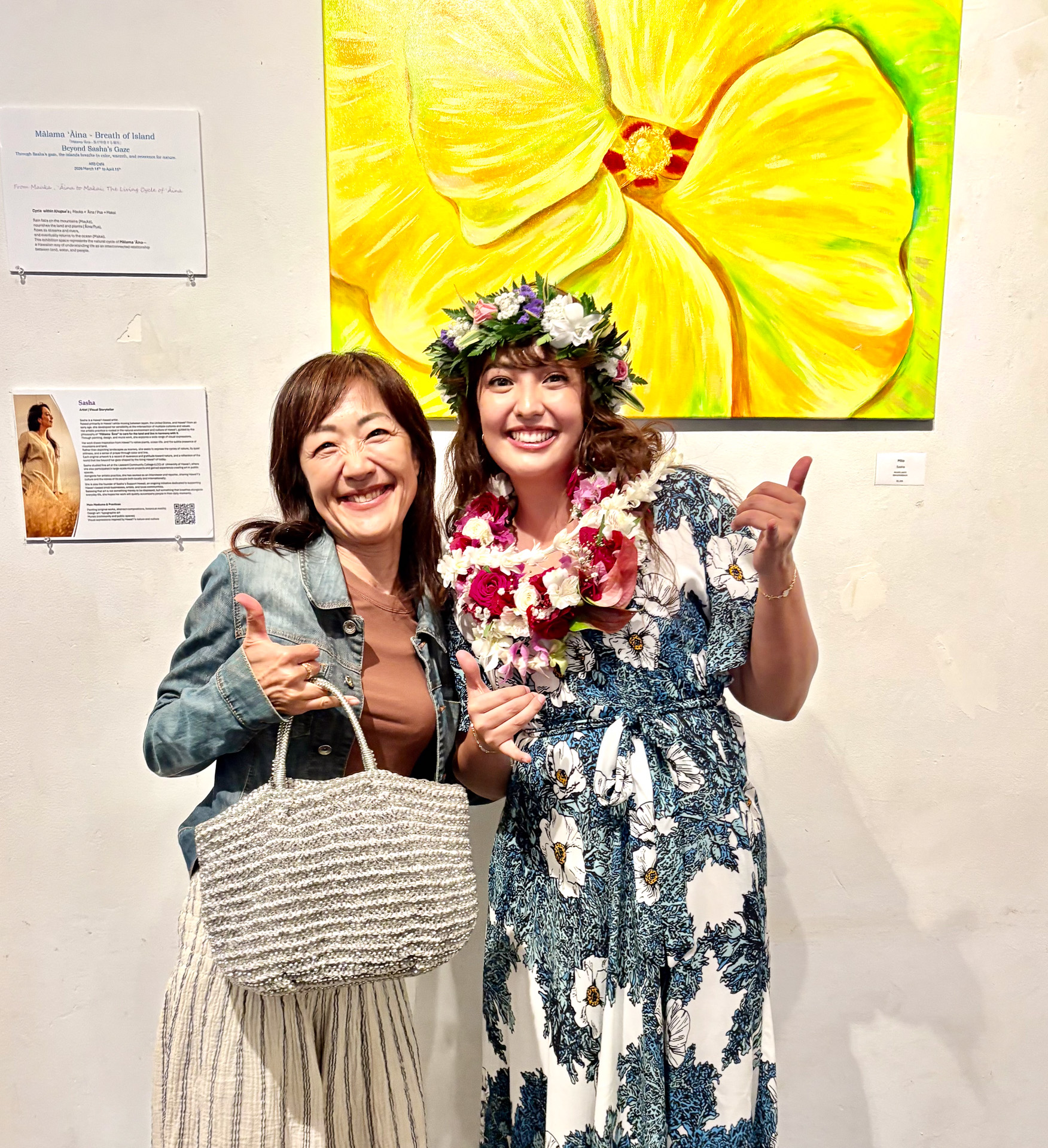 皆にフレンドリーなサーシャさんと筆者